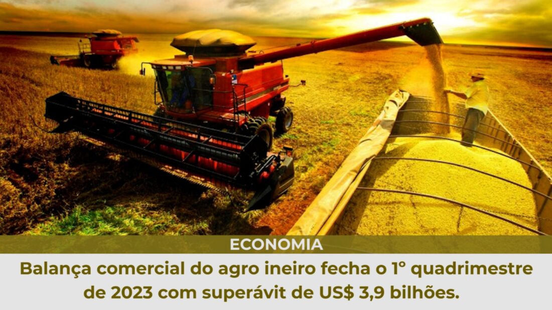 Balança comercial do agro mineiro fecha o 1º quadrimestre de 2023