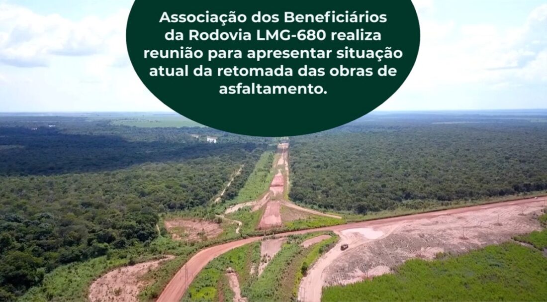 Assoc. dos Beneficiários da Rodovia LMG-680 realiza reunião para retomada das obras de asfaltamento