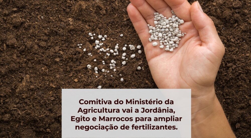 Comitiva do MAPA vai à Jordânia, Egito e Marrocos para ampliar negociação de fertilizantes