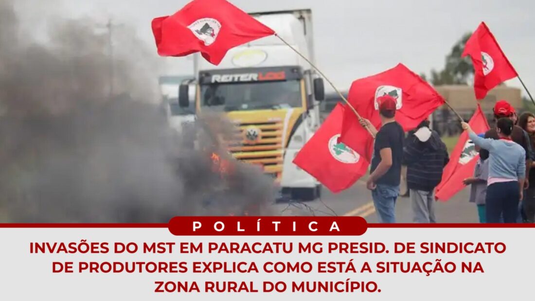 Retrospectiva - Top 5 Abril 23 Invasões do MST em Paracatu MG - presid. de Sindicato de Produtores explica como está a situação