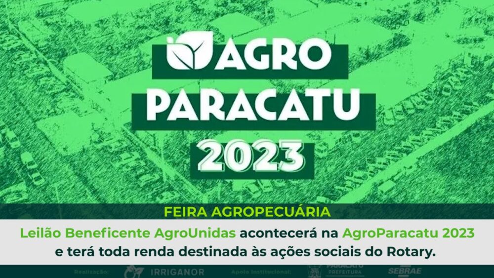 Retrospectiva - Top 5 Junho 23 AGROPARACATU 2023 inicia no próximo 20 de junho com 10 cursos gratuitos entre outras novidades