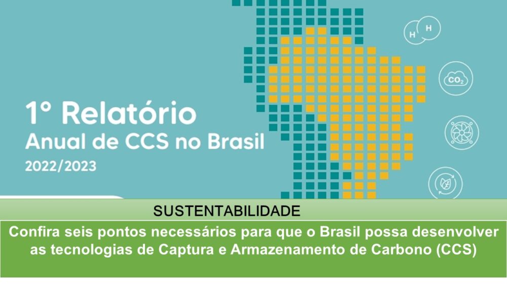 Confira seis pontos necessários para que o Brasil possa desenvolver as tecnologias de Captura e Armazenamento de Carbono (CCS)