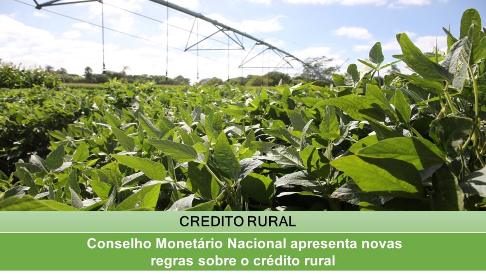 Conselho Monetário Nacional apresenta novas regras sobre o crédito rural