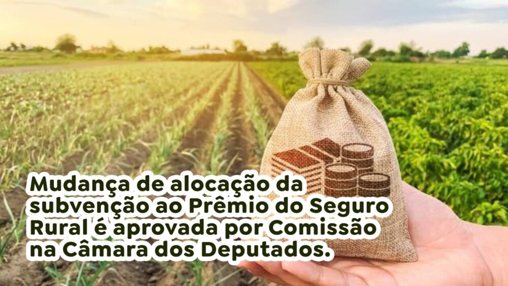 Mudança de alocação da subvenção ao Prêmio do Seguro Rural é aprovada por Comissão na Câmara dos Deputados