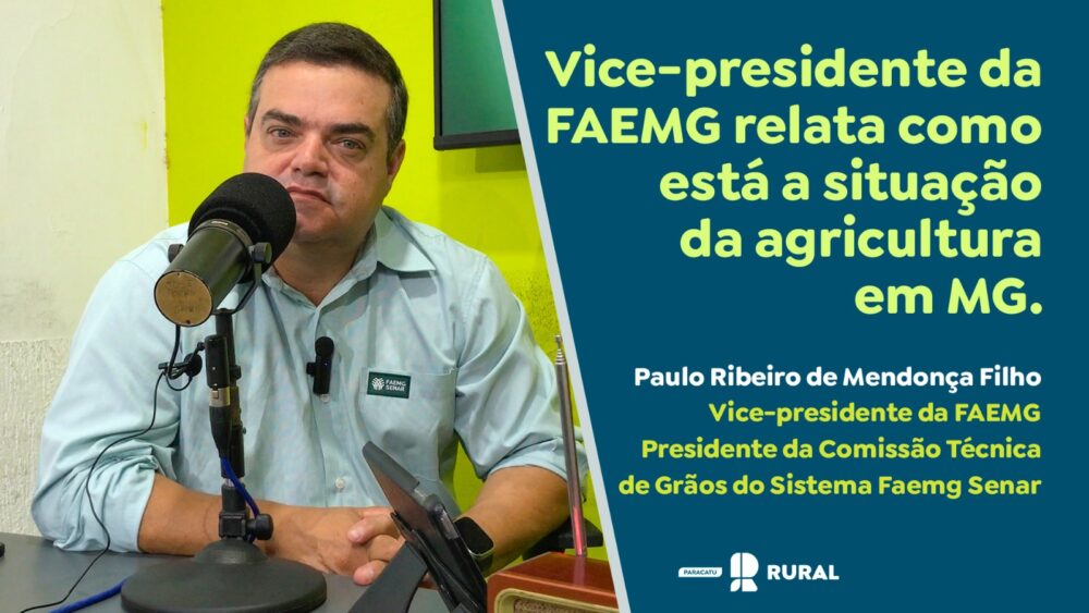 Vice-presidente da FAEMG relata como está a situação da agricultura em MG