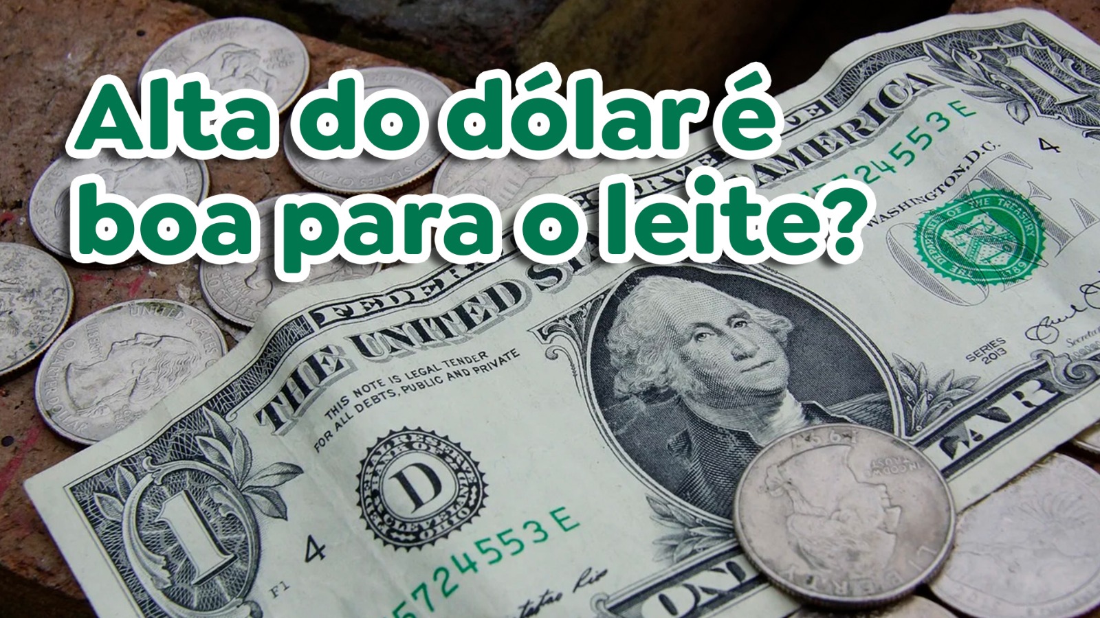 Alta do dólar é boa para o leite?